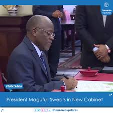 Magufuli was declared the winner of the last month's disputed election with. Tanzania Updates Ø¹Ù„Ù‰ ØªÙˆÙŠØªØ± Dodoma President Magufuli Has Sworn In 21 Ministers And 23 Deputy Ministers This Means The 5th Phase Government Is Set To Take On Its 2nd Term After The