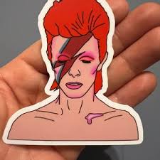 David Bowie Lightning Bolt Logo Vinyl Sticker, Officially Licensed, High  Quality, Band Merchandise