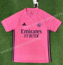 Comes with the champions league patches. 2020 2021 Real Madrid Away Pink Thailand Soccer Jersey Aaa 403 Soccer Jersey Real Madrid Football Club Real Madrid