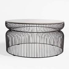Coffee tables for the books. Spoke Marble Graphite Metal Coffee Table Reviews Crate And Barrel Canada