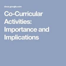 Some say that it is does intervene. 9 Co Curricular Participation Ideas Relationship Building Curricular Participation