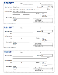 cash receipt template for excel