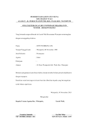 Bab iii deskripsi penerapan simkah online di kua kota surabaya. Contoh Surat Keterangan Nikah Siri Doc Contoh Surat