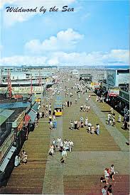 Wildwood By The Sea Boardwalk Postcard Wildwood Wildwood Boardwalk Wildwood Crest