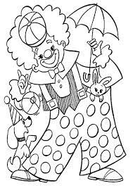 Si tu aimes les coloriages clowns et autres dessins à imprimer, tu seras heureux de retrouver sur cette page plusieurs beaux dessins. Coloriage Cirque Clown Avec Chien Et Lapin