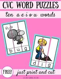 It's the perfect exercise for your brain. 10 Free Cvc Word Puzzles Liz S Early Learning Spot Cvc Words Kindergarten Cvc Words Cvc Word Activities