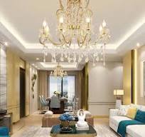 ERNP Candelabro de Cristal de Oro Americano E14, candelabros ...