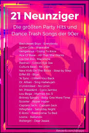 ◄ | 1960er | 1970er | 1980er | 1990er | 2000er | 2010er | 2020er | ► 1990 | 1991 | 1992 | 1993 | 1994 | 1995 | 1996 | 1997 | 1998 | 1999. 21 Party Hits Der 90er Jahre Liste Der Grossten Dance Trash Songs 90er 90s Neunziger Trash 90er Party 21 Party 90er Jahre Mottoparty