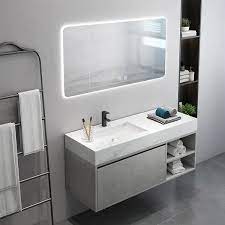 Floating bathroom vanities are the latest rage. 35 Floating Bathroom Vanity With Top Wall Mounted Vanity Cabinet Single Sink Vanity