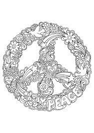 Discover all our printable coloring pages for adults, to print or download for free ! Gallery For Psychedelic Peace Coloring Pages Coloriage Gratuit Coloriage Livre De Couleur