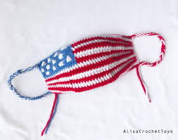 I am not a health professional and am providing these patterns free as a lot of people are asking. Crochet Face Mask Pattern Pdf America Flag Mask Pattern Diy Etsy In 2021 Crochet Faces Diy Face Mask Diy Face