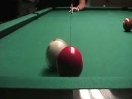 billiard cue and tip testing for cue ball deflection squirt