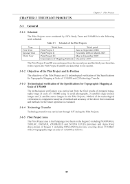 CHAPTER 3 THE PILOT PROJECTS 3-1 General