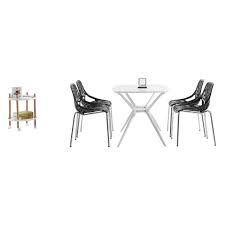 I have chairs like these at my house and i love them. Winado Modern Dining Chairs Set Of 4 By Black Chairs Kid Friendly Birch Chairs Stackable Modern Chair Mid Century Dining Chair