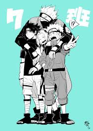 Naruto Uzumaki Sasuke Uchiha Sakura Haruno Kakashi Hatake Team 7 Naruto Cute Anime Naruto Naruto Sasuke Sakura