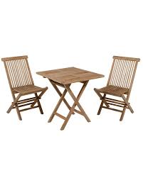 Table & chair sets └ furniture └ home, furniture & diy all categories antiques art baby books, comics & magazines business, office & industrial cameras & photography cars, motorcycles & vehicles clothes cream square dining table with matching chairs suitable for conservatory. Square Table With 2 Teak Chairs For Terrace And Garden