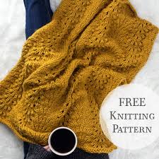 Feather and fan comfort shawl. Free Fan Feather Blanket Knitting Pattern Boundaries Brome Fields