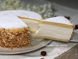 La torta paradiso delicatissima, soffice, deliziosa ripiena di crema pasticcera e spolverata con zucchero al velo. Torta Fredda Paradiso Con Crema Di Latte Le Delizie Di Uccia3000