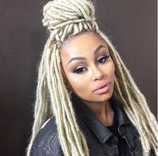 Black chyna dyed her daughter's hair blue so that she could have 'colored hair like mommy.' see the cute photos of her gleeful girl with the new hairstyle. Blac Chyna Debuts Faux Blonde Dreadlocks On Instagram