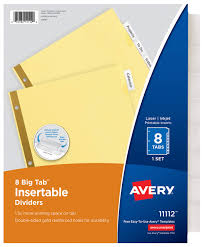 8 tab extra wide dividers download. Avery 8 Tab Binder Dividers Insertable Clear Big Tabs 1 Set 11112 Buy Online In Bahamas At Bahamas Desertcart Com Productid 11786735