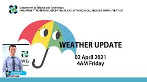 Philippine news, philippine newspapers and more links about shopping, travel, weather and jobs in the philippines at philstart.com. Public Weather Forecast Issued At 4 00 Pm April 2 2021 Youtube