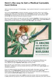 Request a replacement card from within the 'profile settings' tab of your patient/caregiver account. Need A Marijuana Medical Card By Medcardnow Com Issuu