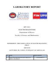 Untuk memudahkan anda, kami kongsikan syarat am & syarat khas kursus mengikut semua universiti awam. Fsmt Sft3013 Electromagnetism Upsi