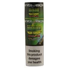 Cyclones blue chill flavored pre rolled cones clear (4 packs) with rolling paper depot doob cigar, blunt wraps or candy display case point of sale counter rack retail cabinet organizer. Cyclones Hemp Cone Blunt Blue Smoker World
