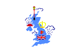 Download Map Of Uk With Typical British Items Svg Cut File By Creative Fabrica Crafts Creative Fabrica PSD Mockup Templates