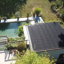 Dolphi Ripp Solar Poolheizung Auf Einer Terrassenuberdachung Poolheizung Terrassenuberdachung Uberdachung Terrasse