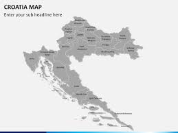 Blank map zagreb drawing geography, croatia map transparent background png clipart. Croatia Map Powerpoint Template Ppt Slides Sketchbubble
