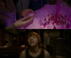 In Harry Potter and the Half-Blood Prince (2009), Ron accidentally consumes  a love potion meant for Harry. Love potions are somehow legal in the  wizarding world which has banned the Imperius Curse (