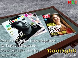 No more searching for lost magazines or messy coffee table tops the w magazine stand has arrived! Second Life Marketplace Twilight Design Tdhg016 Coffee Table Magazines