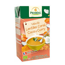 1 lingura de legume deshidratate apa 100 ml crema de cocos lamaie. Supa Crema Cu Linte Rosie Lapte De Cocos Si Curry 1l Emag Ro