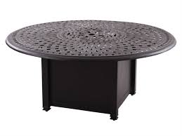 Dover 30 inch round slate fire pit table with spark screen. Darlee Outdoor Living Series 60 Cast Aluminum 52 Round Propane Fire Pit Chat Table Da201060qb