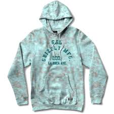Black And White Tie Dye Hoodie Uk Grizzly Washed Up Hoodie In Turquoise Tie Dye Hoodies Tie Dye Hooded Sweatshirts