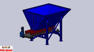 254 Conveyor Belt Feeder Hopper Free Download 3d Model Conveyor 3d Model Conveyor Belt