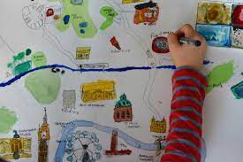 I enjoy drawing maps for roleplaying games like dungeons & dragons. Draw A Map Of Your City Kids Map Projects Maps For Kids Map Crafts