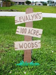 Customizable Winnie The Pooh Birthday Party 100 Acre Woods Standing Sign Winnie The Pooh Birthday Bear Birthday Party Winnie The Pooh Themes