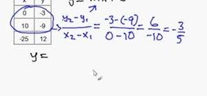 Make sure you know exactly how the slope formula works to raise your sat math score. How To Write A Slope Intercept Equation Given An X Y Table Math Wonderhowto