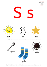 You can also focus on consonant blends such as sl and sh with these s words. Things That Start A B C And Each Letter Phonics Sounds Alphabet Charts And Alphabet With Pictures To Teach Alphabet Reading Sharing Our Experiences