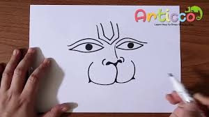 How To Draw Hanuman Face Youtube Set of drawing pencils containing. how to draw hanuman face