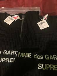 Supreme Comme Des Garcons Shirt Sweater Black Size L 100 Authentic Brand New Fashion Clothing Shoes A Comme Des Garcons Shirt Sweater Shirt Black Sweaters