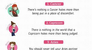 Leo, if approached by a cancer, say yes, yes, and more yes! The One Thing You Should Never Say To Your Partner Based On Their Zodiac Sign