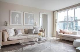 Living Room With Acrylic Coffee Table Transitional Living Room Living Room Decor Beige Sofa Champagne Living Room Quality Living Room Furniture