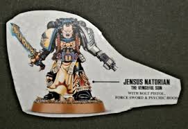 Warhammer 40k Jensus Natorian - Deathwatch Blood Ravens Librarian | eBay
