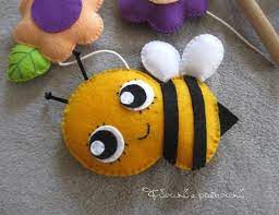 Carousel Cradle With Bees Flowers And Hive In Felt Carousel For Newborn Cradle Suspended Carousel Bees And Flowers Felt Birth Gift Baby Mobile Tiere Filzen