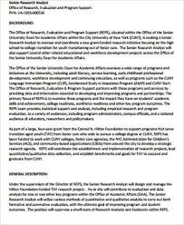 The equity research department provides independent and objective investment research to the global investment community. Free 10 Research Analyst Job Description Samples In Ms Word Df