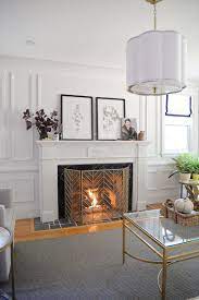 Rambling Renovators Fall Fireplace Decor Fall Living Room Fall Living Room Decor Fireplace Decor