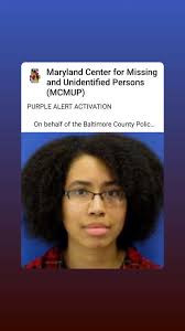PURPLE ALERT ACTIVATION , On behalf of the Baltimore County Police  Department, a Non-Vehicle Purple Alert is being activated for a missing  28-year-old black female. , Missing Subject: MELANIE VANESSA ...